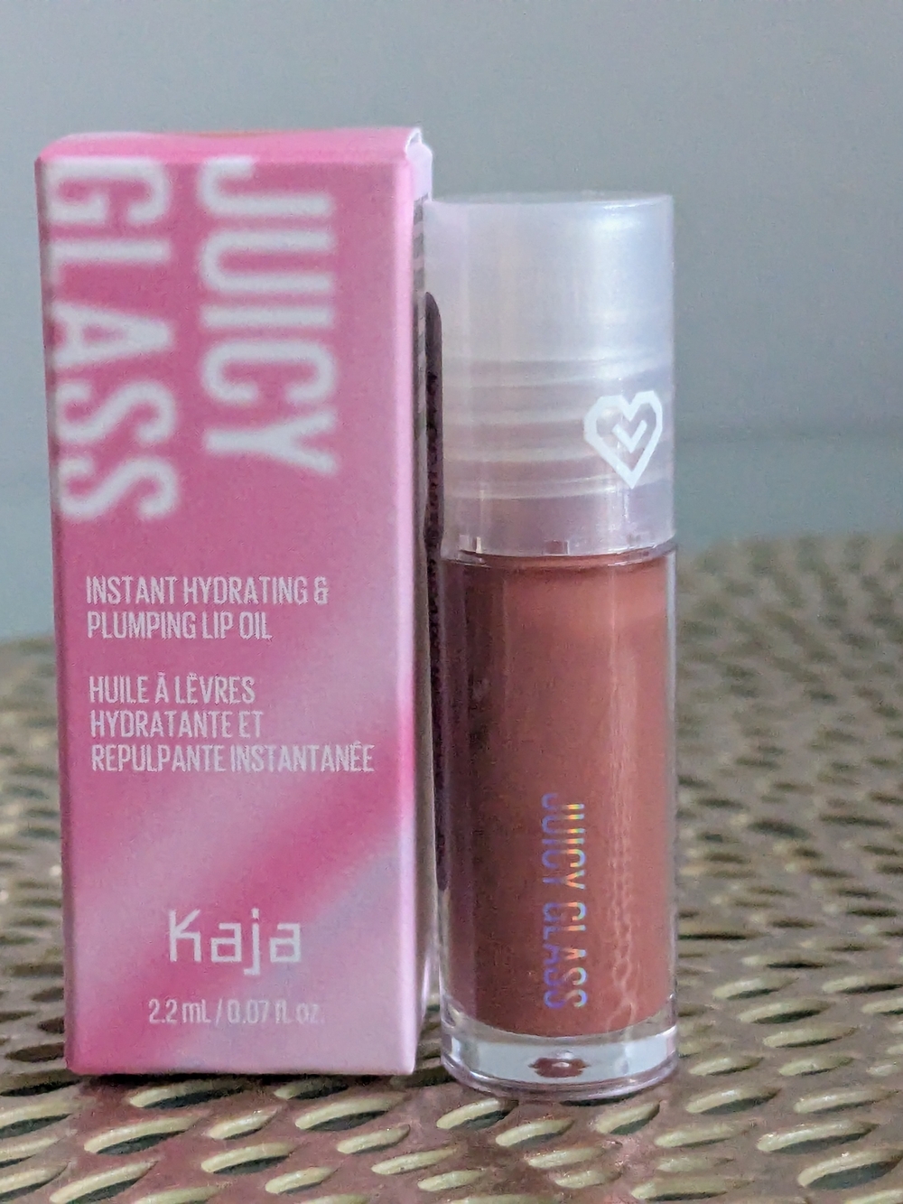Kaja Shiny Glass Hydrating Lip Oil — Brown Nude Shine